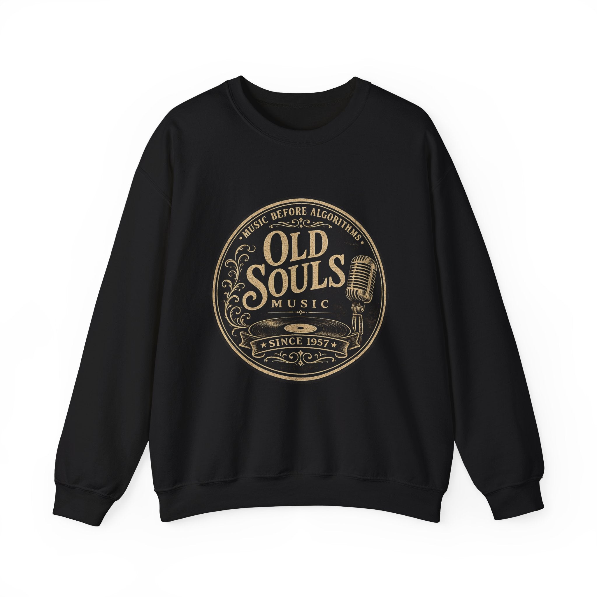 Music Before Algorithms -  Old Souls Logo Unisex Heavy Blend™ Crewneck Sweatshirt