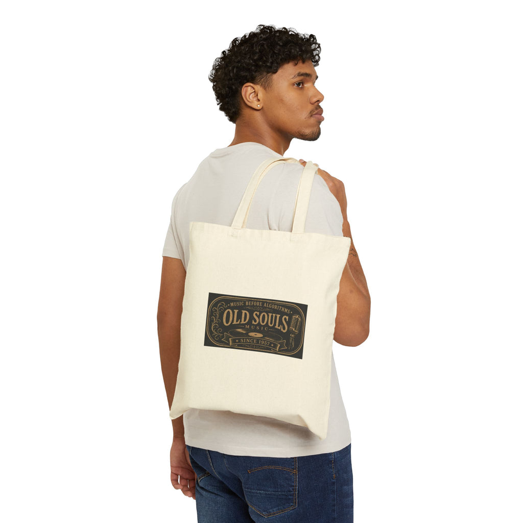 Music Before Algorithms - Old Souls Music Cotton Canvas Tote Bag