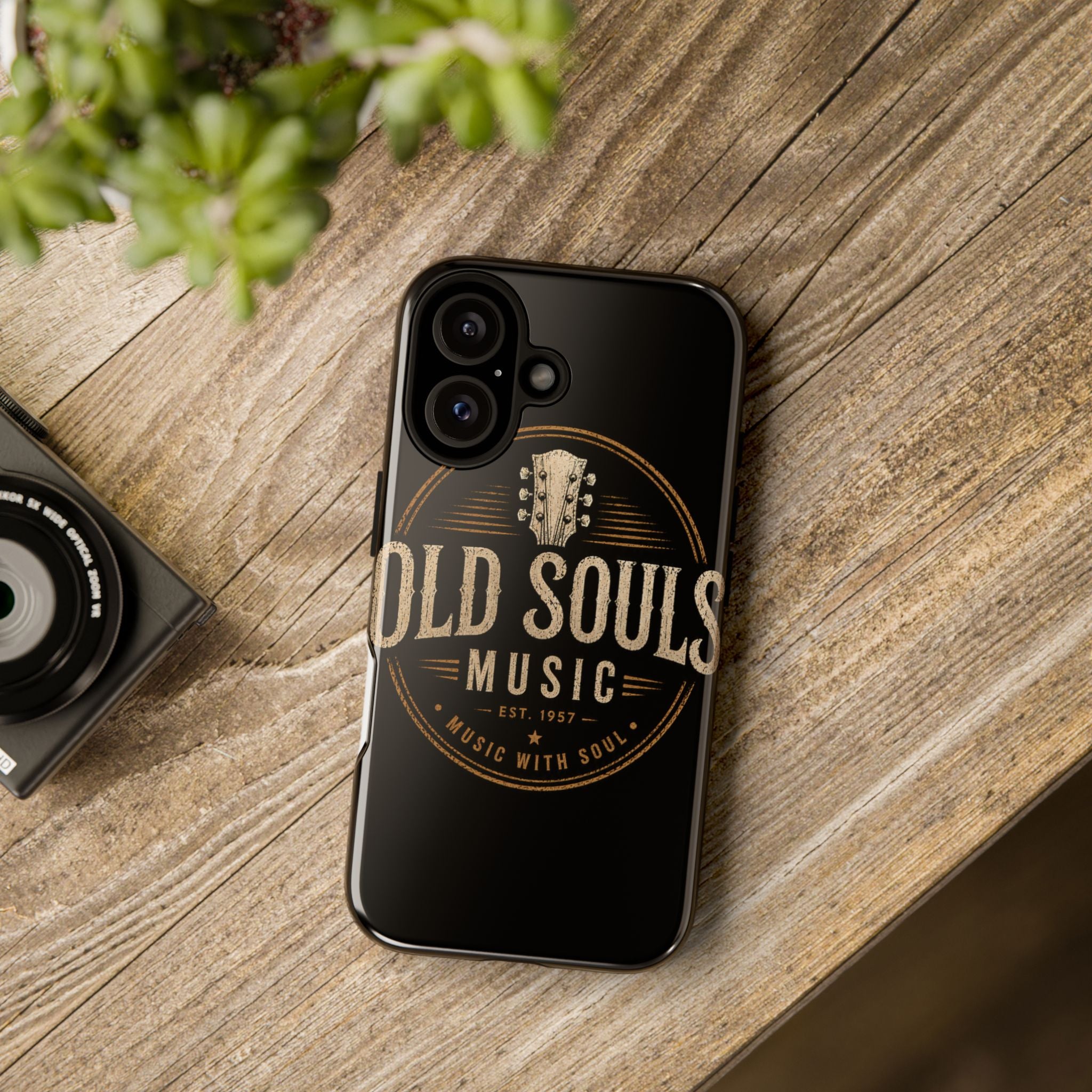 Old Souls Music Phone Case – Vintage Guitar Tough Case