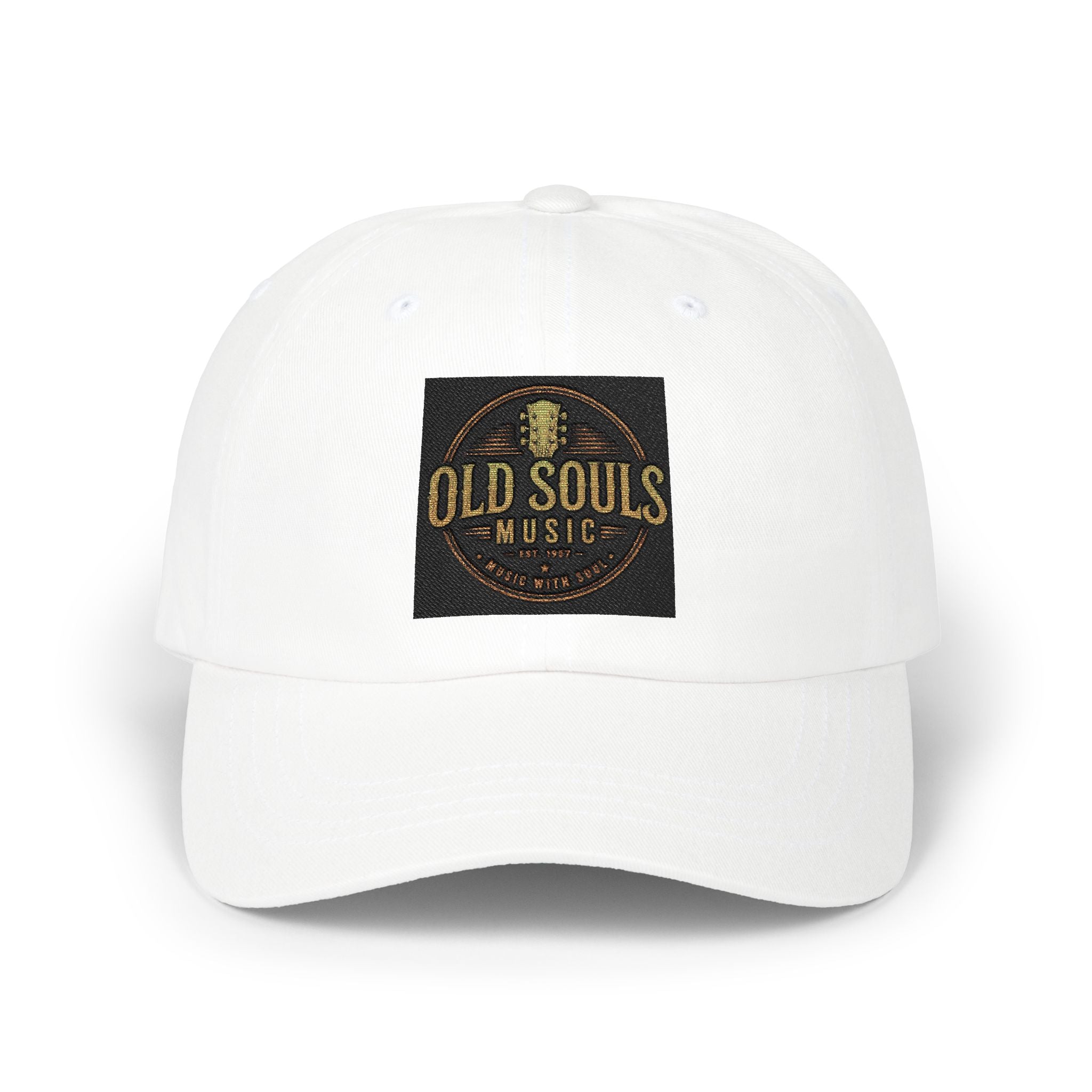 Dad Cap - "Old Souls Music" Embroidered Vintage Microphone Logo
