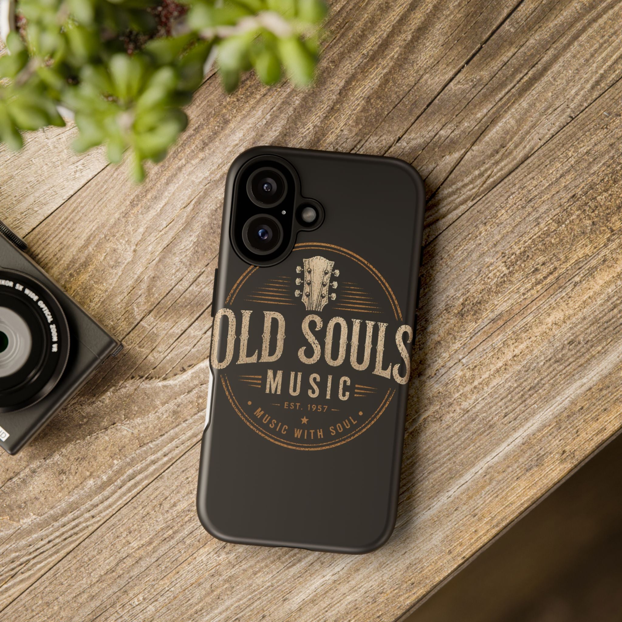 Old Souls Music Phone Case – Vintage Guitar Tough Case