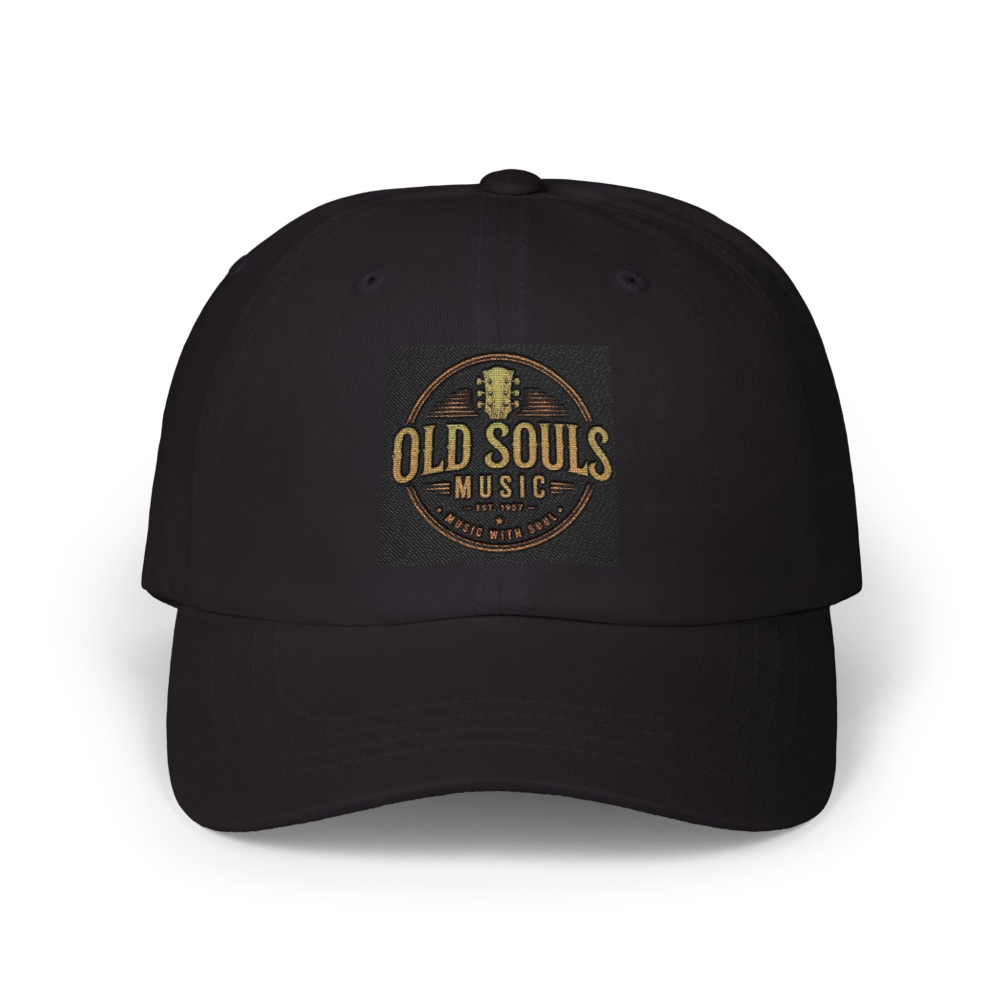 Dad Cap - "Old Souls Music" Embroidered Vintage Microphone Logo