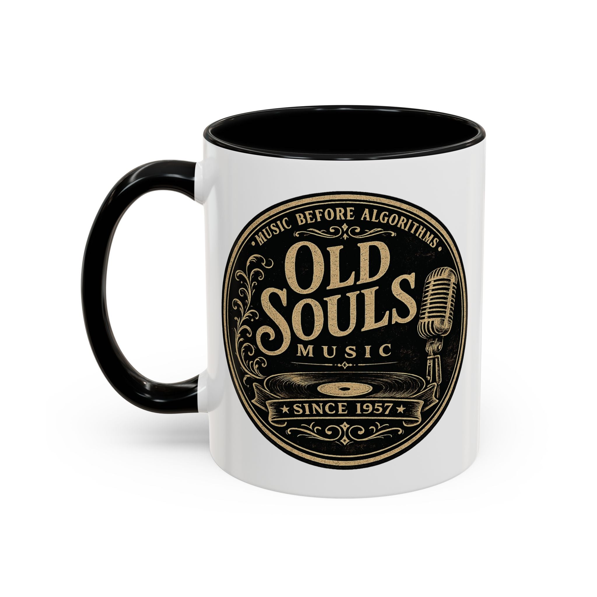 Music Before Algorithms -  Old Souls Logo Coffee Mug (11, 15oz)