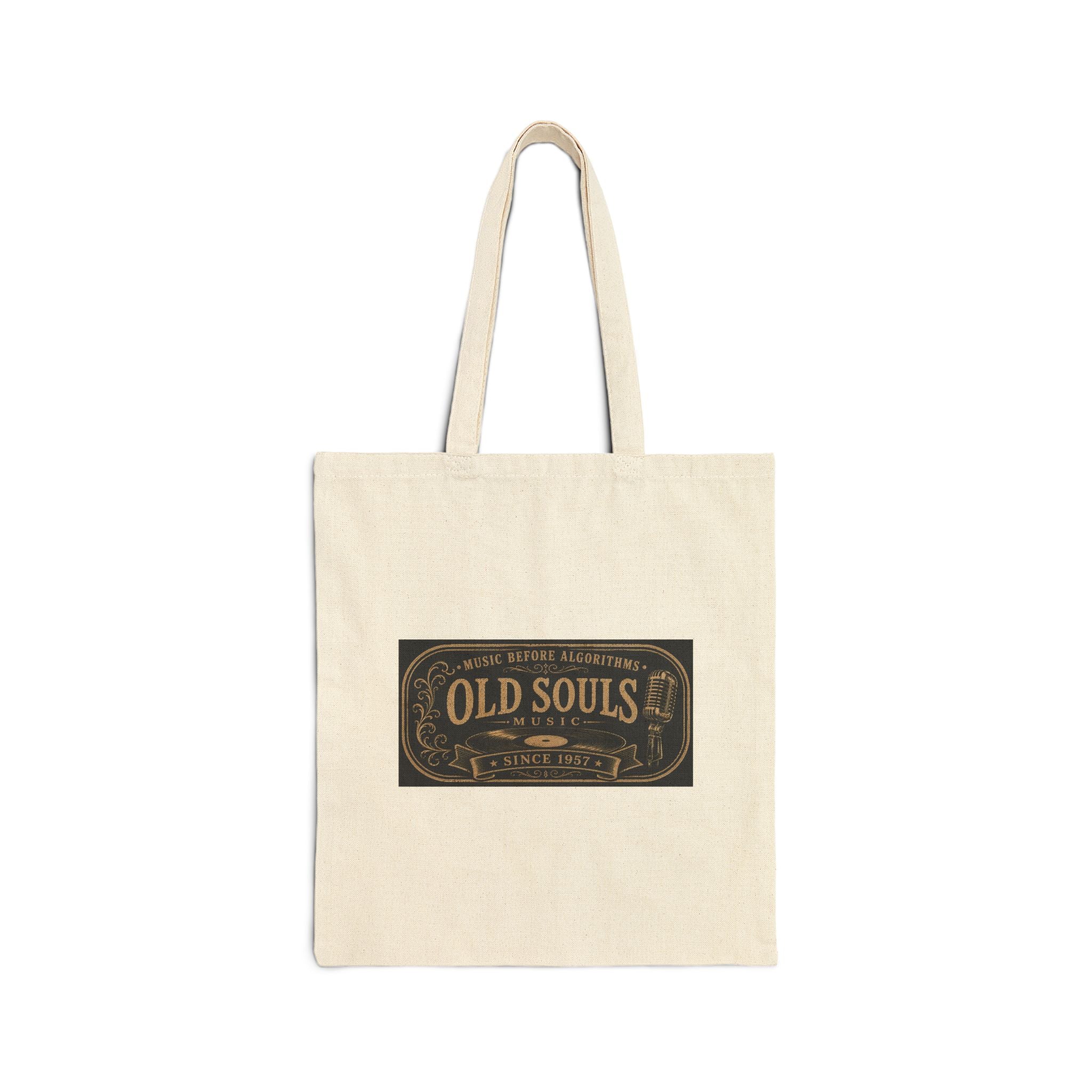 Music Before Algorithms - Old Souls Music Cotton Canvas Tote Bag