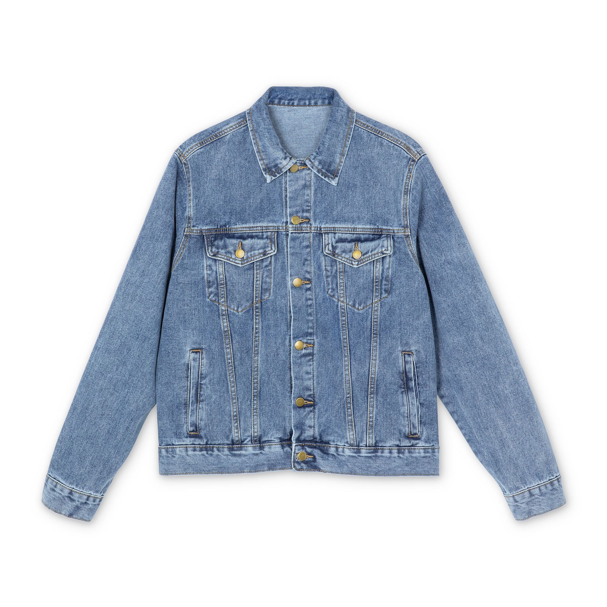 Music Before Algorithms - Old Souls Music Denim Jacket — Vintage Retro Band Logo Jean Jacket
