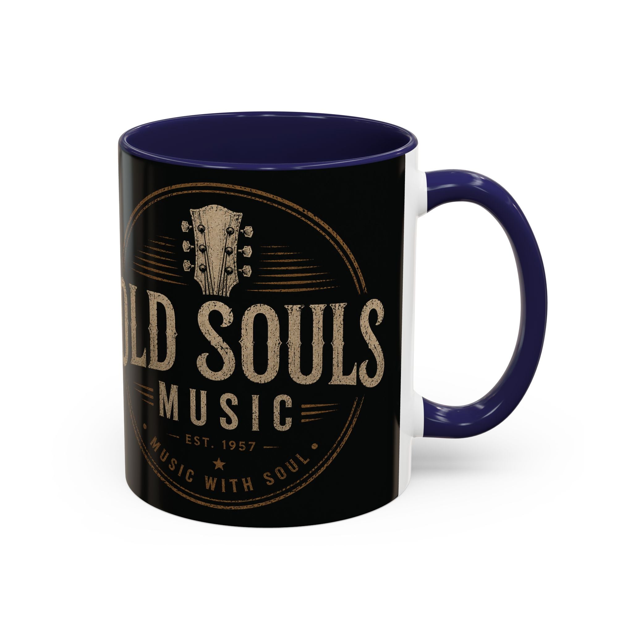 Old Souls Logo Accent Coffee Mug (11, 15oz)